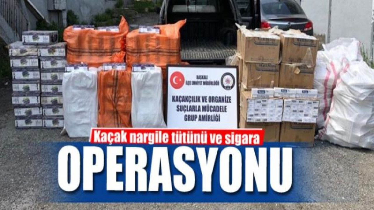 Gaziantep'te kaçak nargile tütünü ve sigara operasyonu