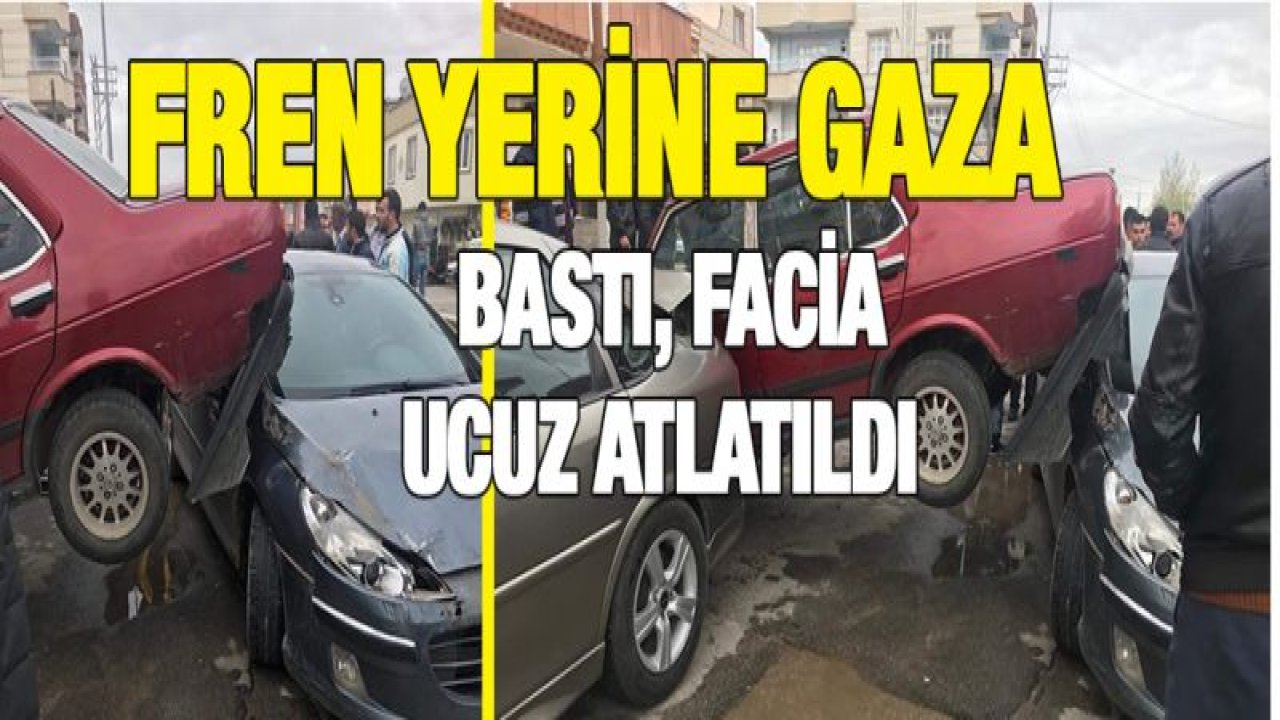 Fren yerine gaza basınca facianın eşiğinden dönüldü