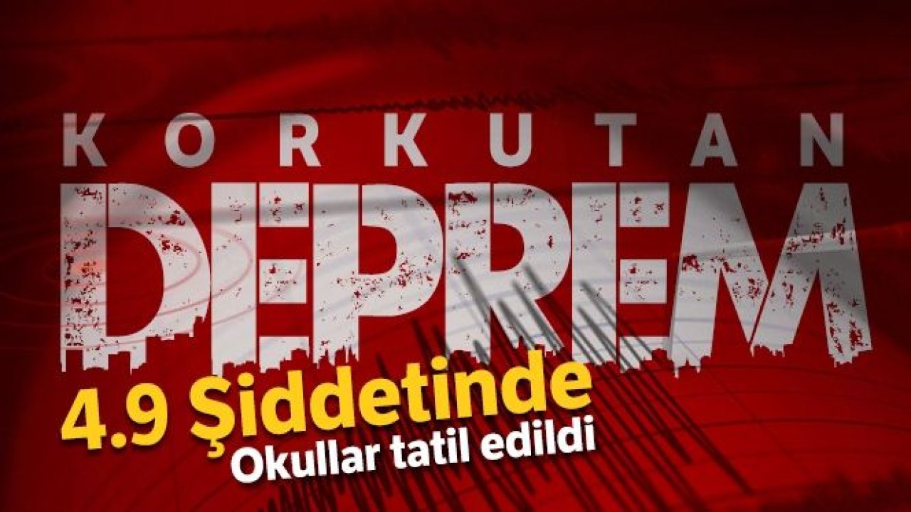 Elazığ'da 4,9 büyüklüğünde deprem! Gaziantep'te hissedildi