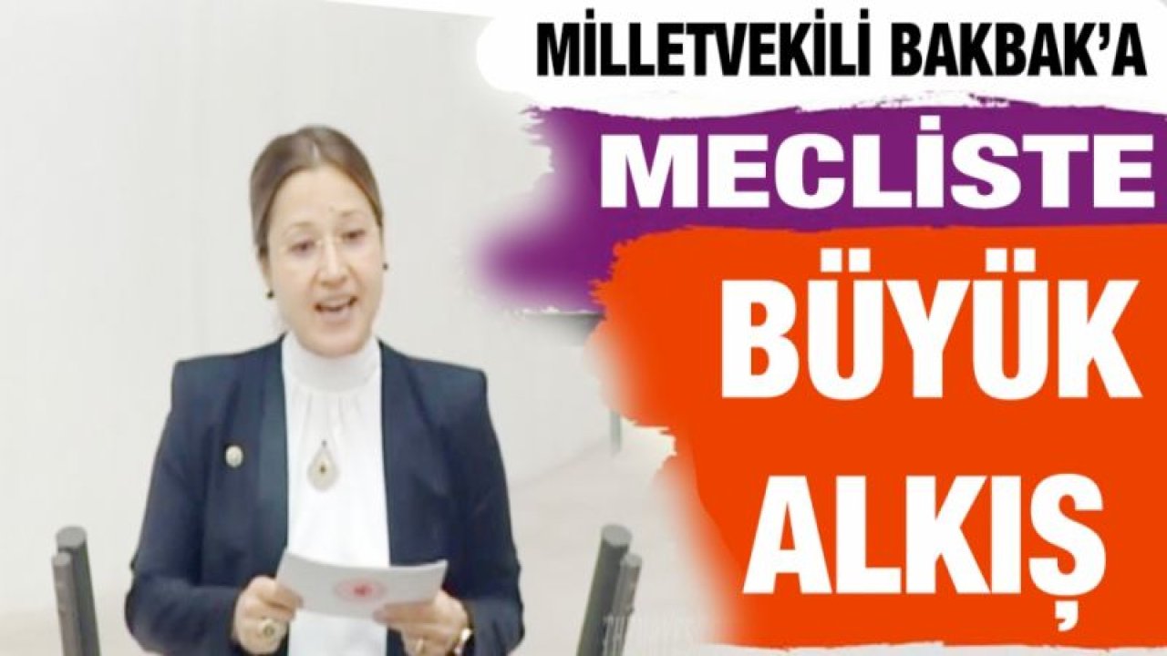 Derya Bakbak’a meclisten alkış