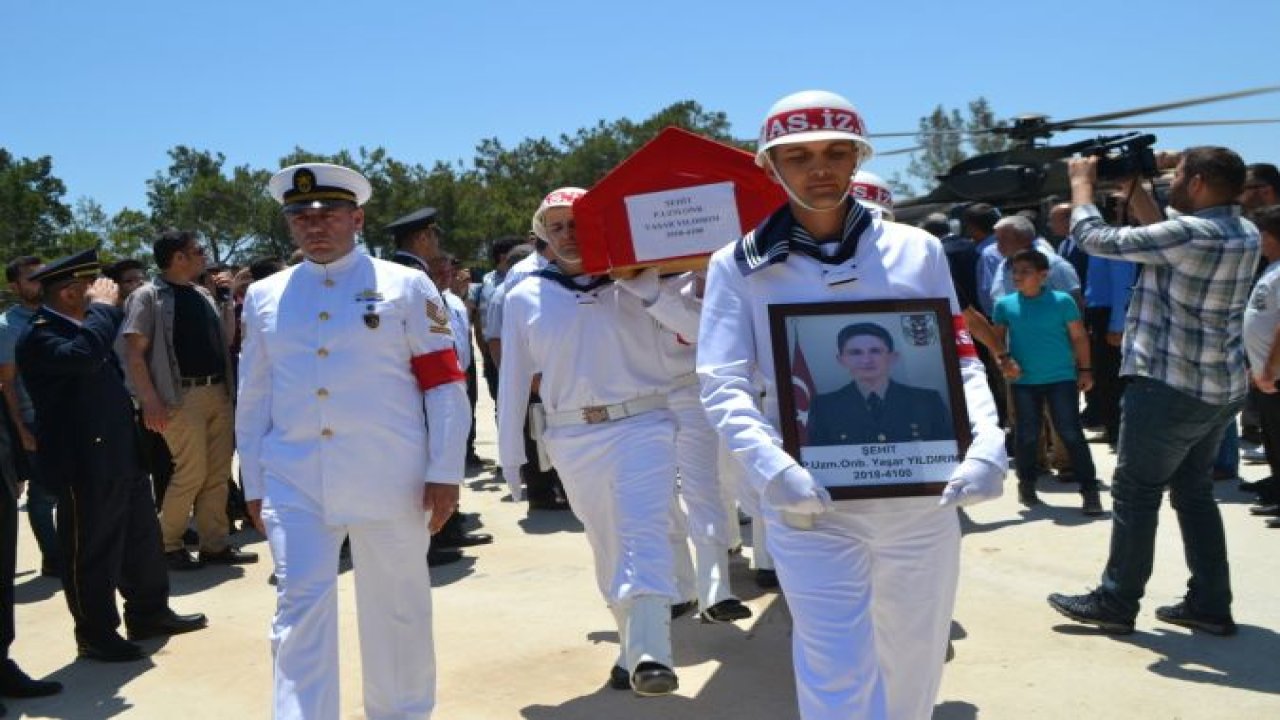 Mersinli şehidin naaşı baba ocağına getirildi