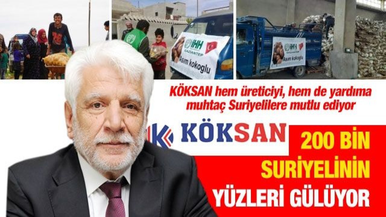 200 bin Suriyelinin yüzleri gülüyor