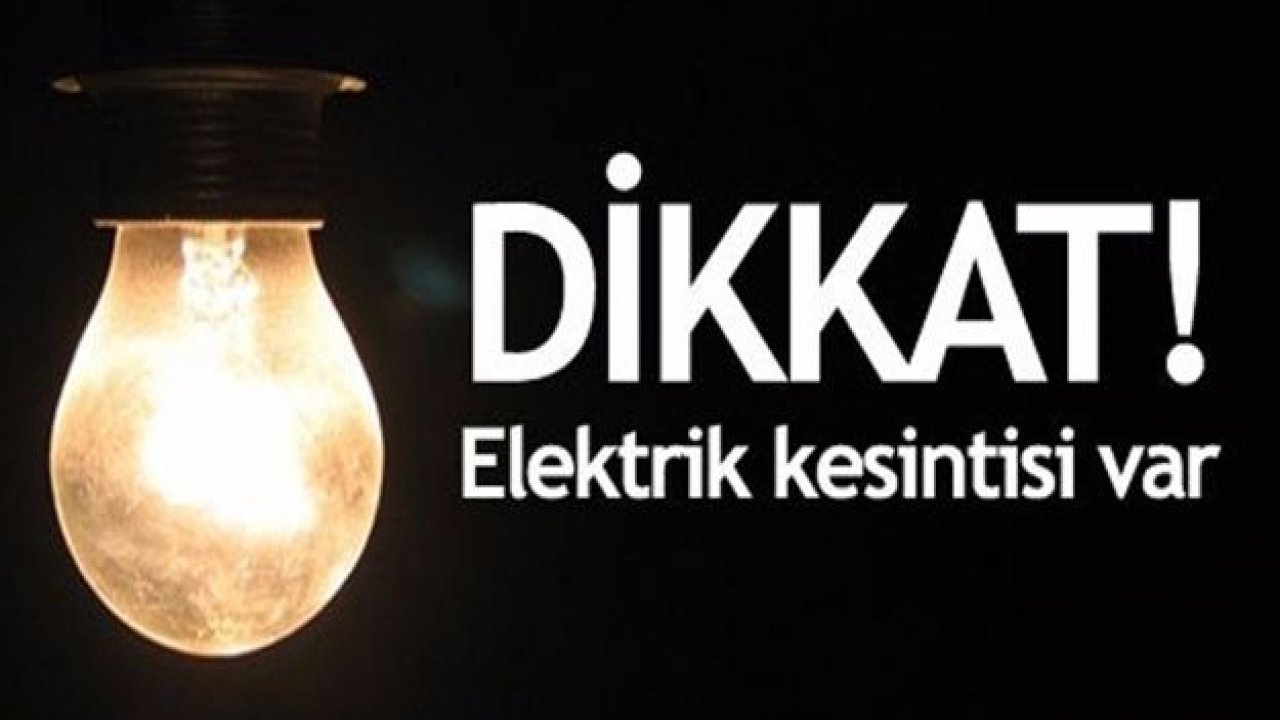 Gaziantep'te Elektrik Kesintisi yaşanacak