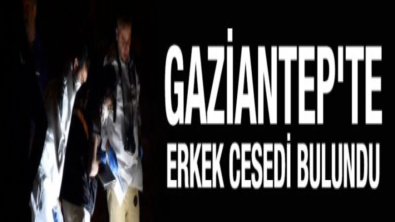 Gaziantep'te erkek cesedi bulundu