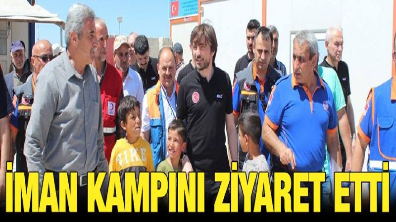 AFAD Başkanı Güllüoğlu, Suriye'de ziyarette bulundu