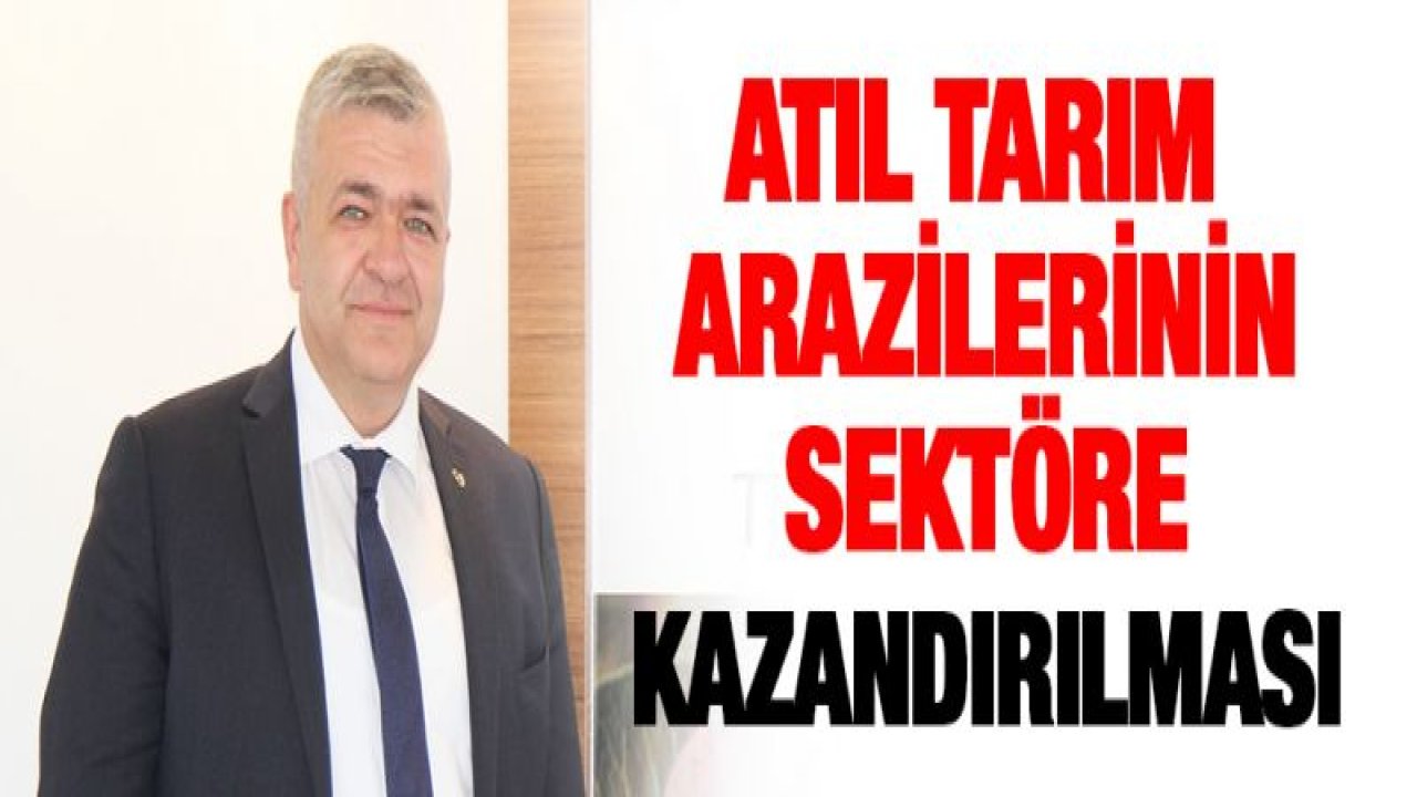 ATIL TARIM ARAZİLERİNİN SEKTÖRE KAZANDIRILMASI