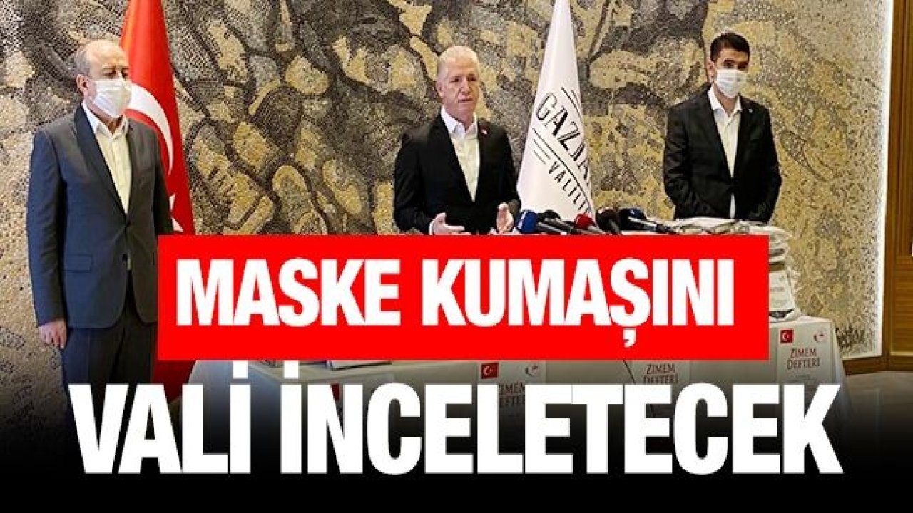 Maske kumaşını Vali inceletecek