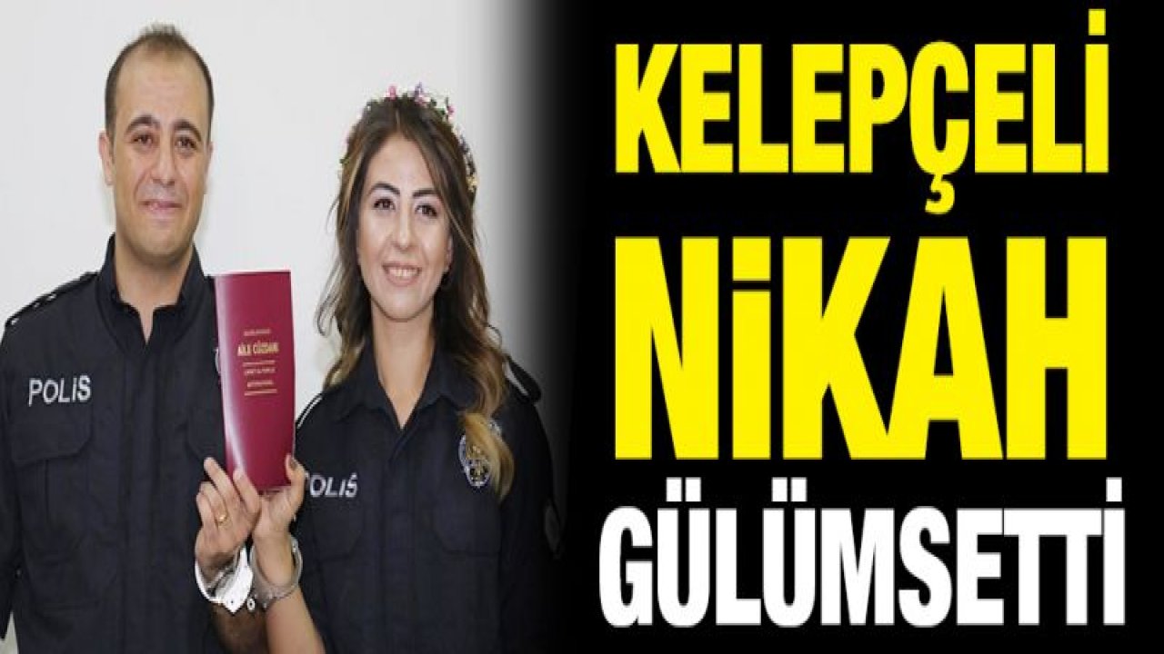 Nikaha kelepçeyle geldiler