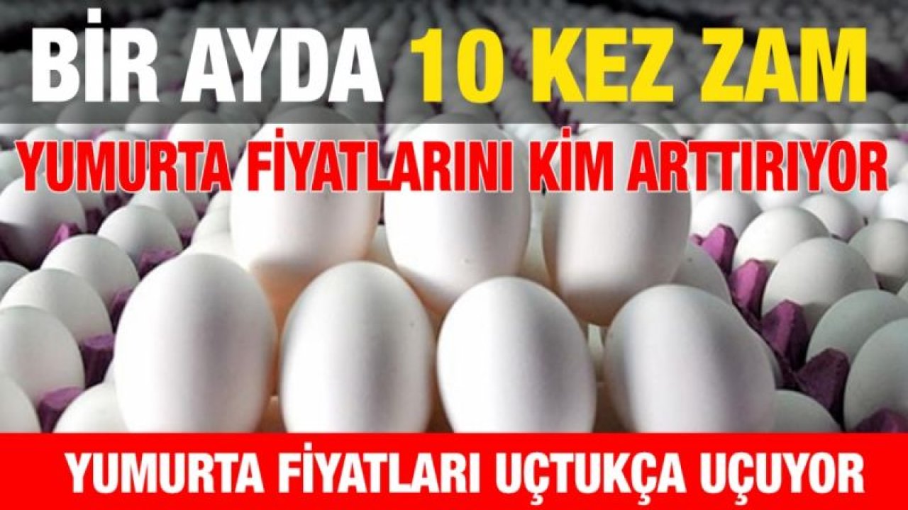 Bir ayda 10 kez zam...  Yumurta fiyatlarını kim arttırıyor...  Yumurta fiyatları uçtukça uçuyor