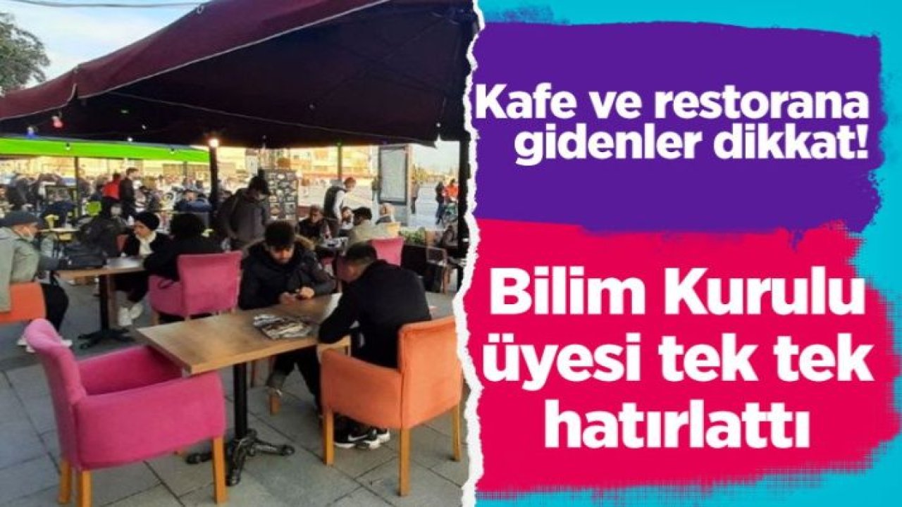 Prof. Dr. Levent Akın'dan kafe ve restoranlar için kritik uyarılar: Virüs startta bekliyor