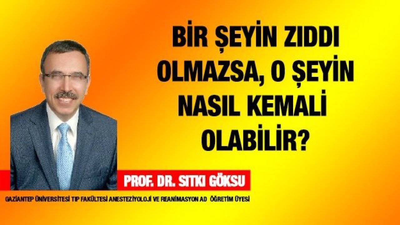 Bir Şeyin Zıddı Olmazsa, O Şeyin Nasıl Kemali Olabilir?