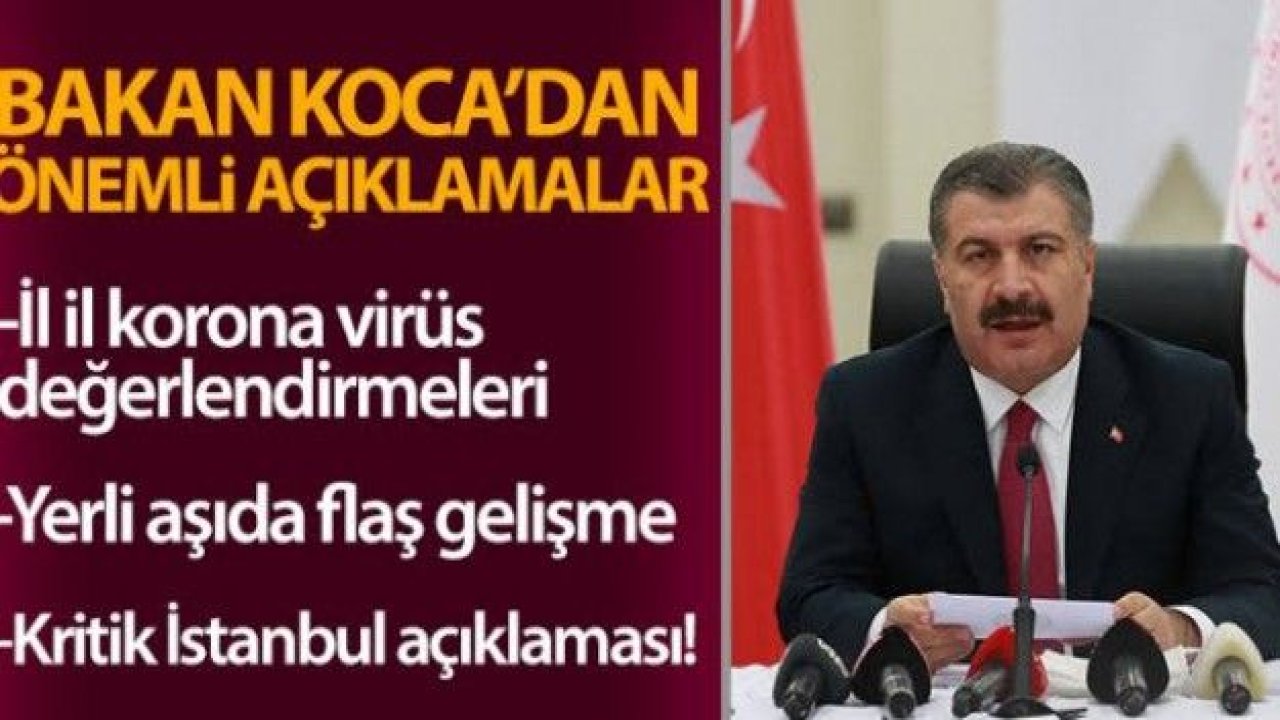 Sağlık Bakanı Koca: 'Pazartesi ya da Salı günü denekler üzerinde faz 1 uygulaması başlayacak'