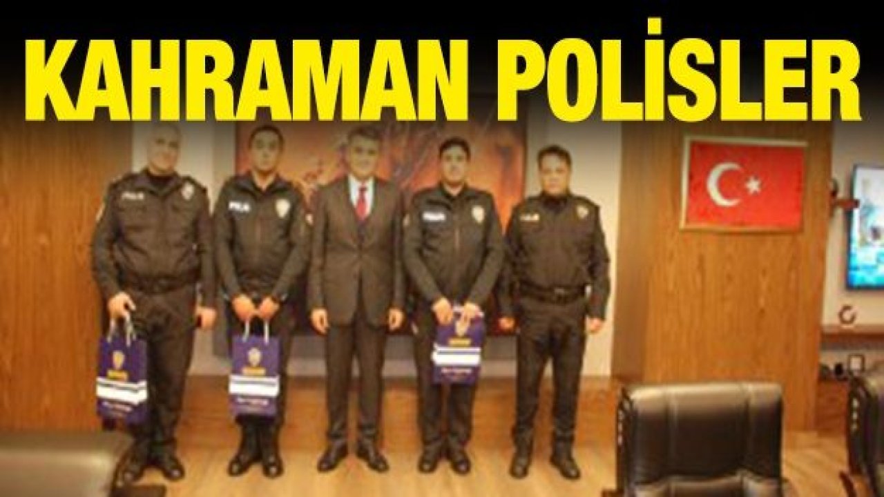 Kahraman polisler ödüllendirildi