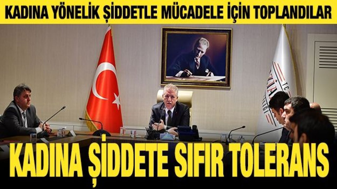 Kadına Yönelik Şiddetle Mücadele için toplandılar