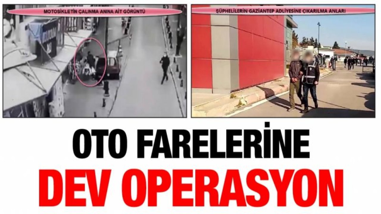 Oto farelerine dev operasyon: 7 tutuklama