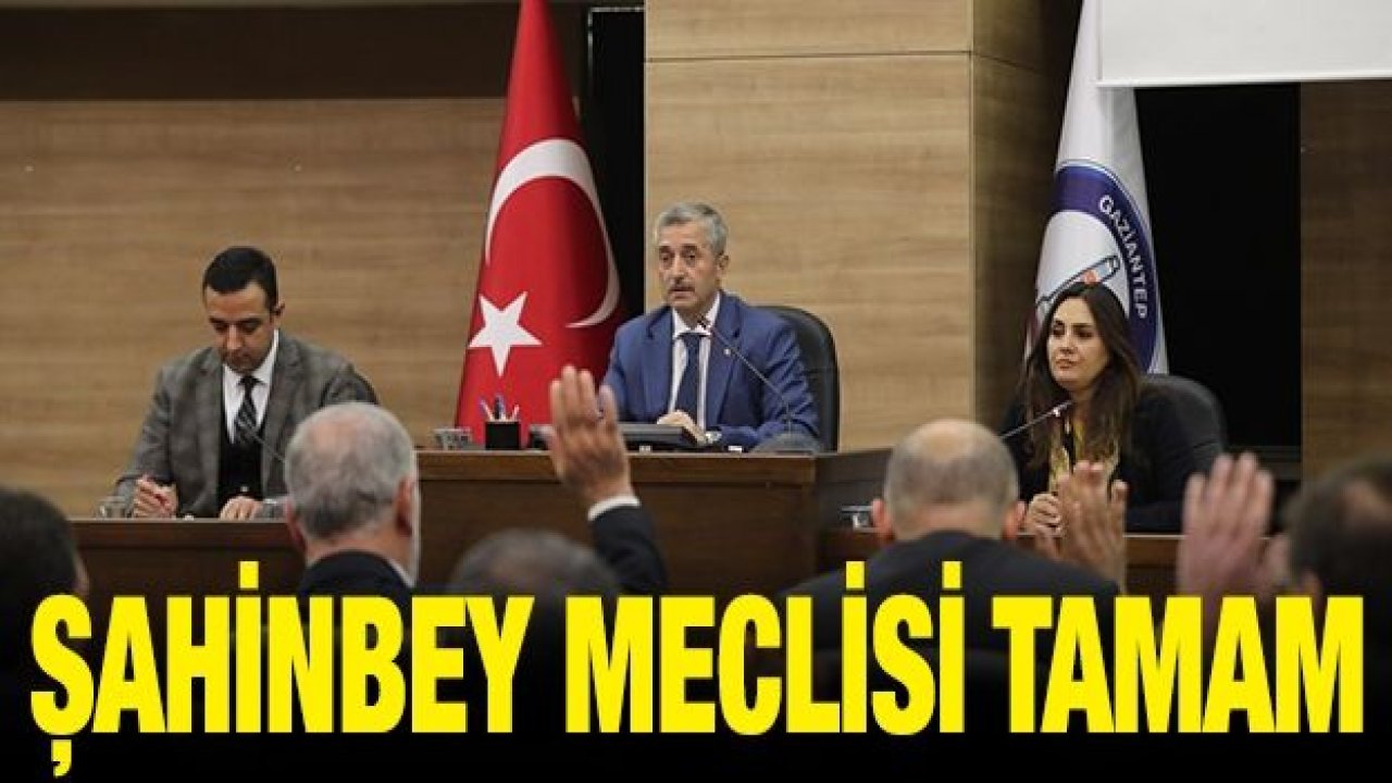 Şahinbey Belediyesi aralık ayı meclis toplantısı yapıldı