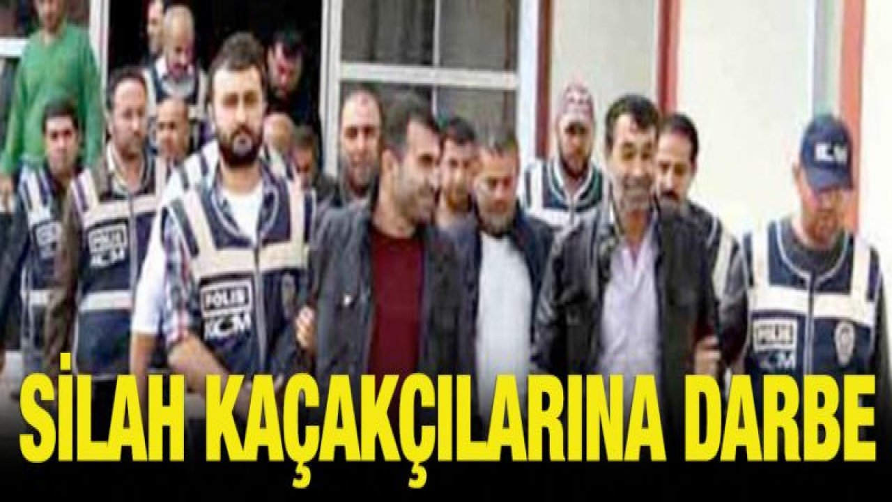 Gaziantep'te silah kaçakçılarına darbe!