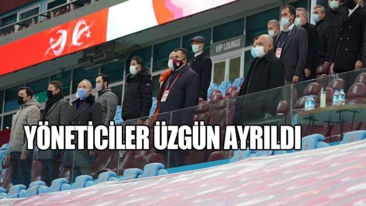 Yöneticiler üzgün ayrıldı