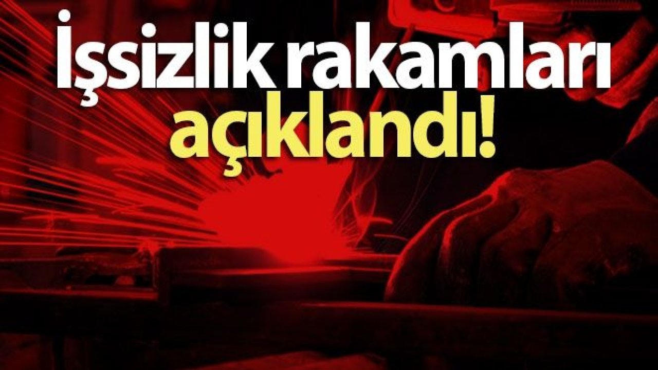 İşsizlik rakamları açıklandı