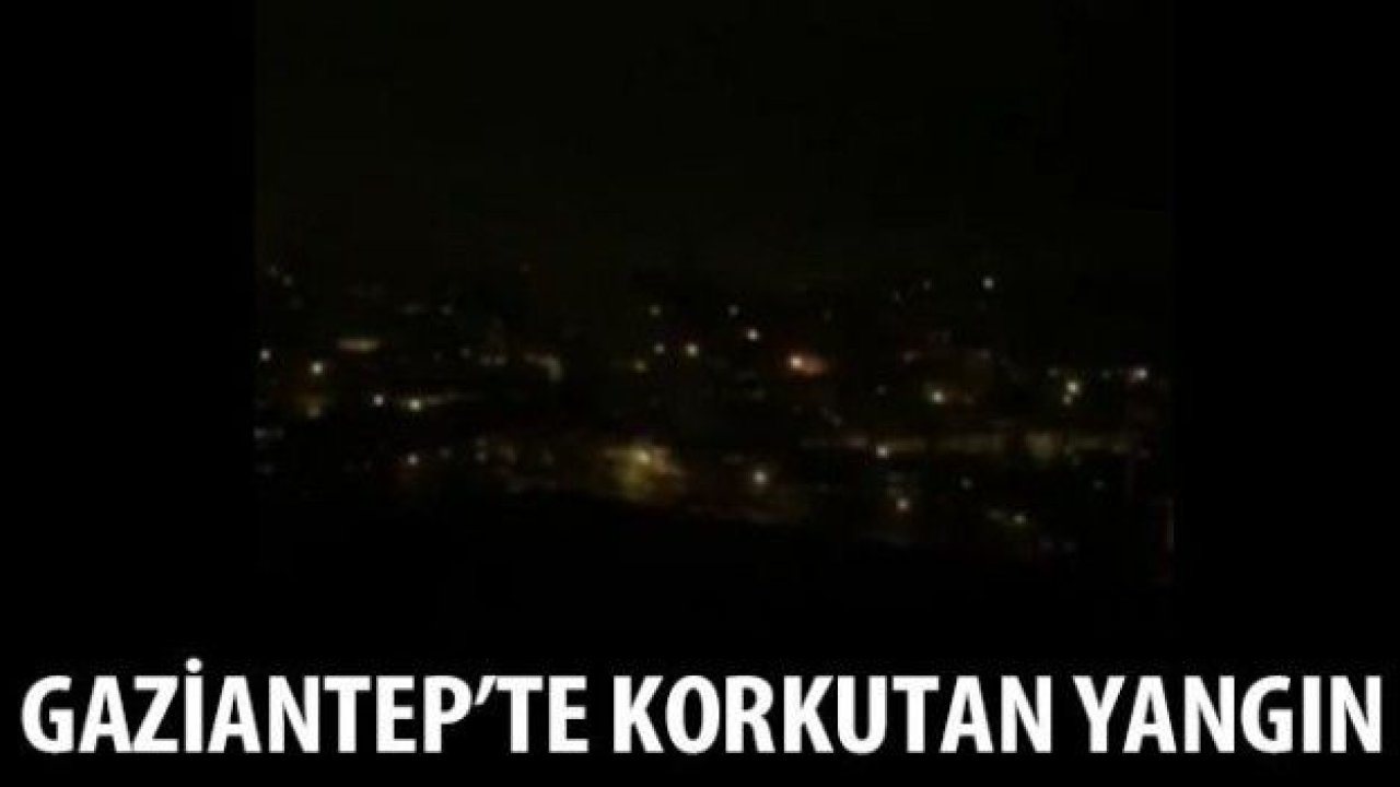 Gaziantep'te yangın korkuttu