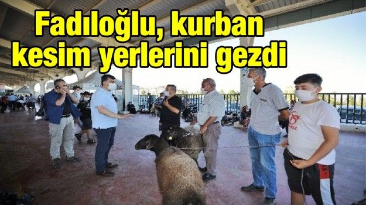 Fadıloğlu, kurban kesim yerlerini gezdi