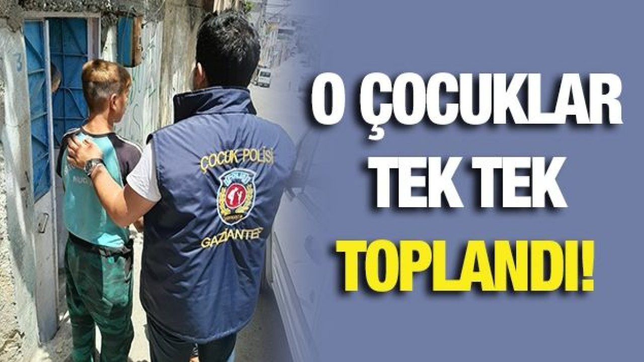 O çocuklar tek tek toplandı