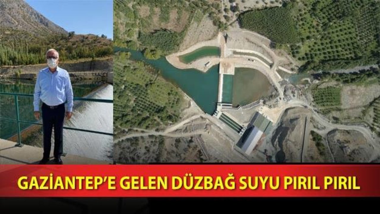 Gaziantep’e gelen Düzbağ suyu tertemiz