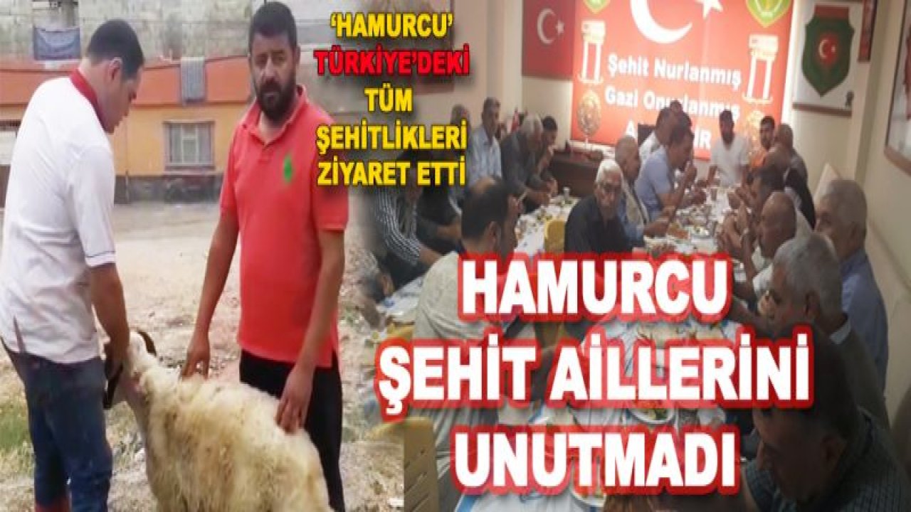 Mehmet Hamurcu'dan Şehitlere Ve Gazilere Örnek Davranış