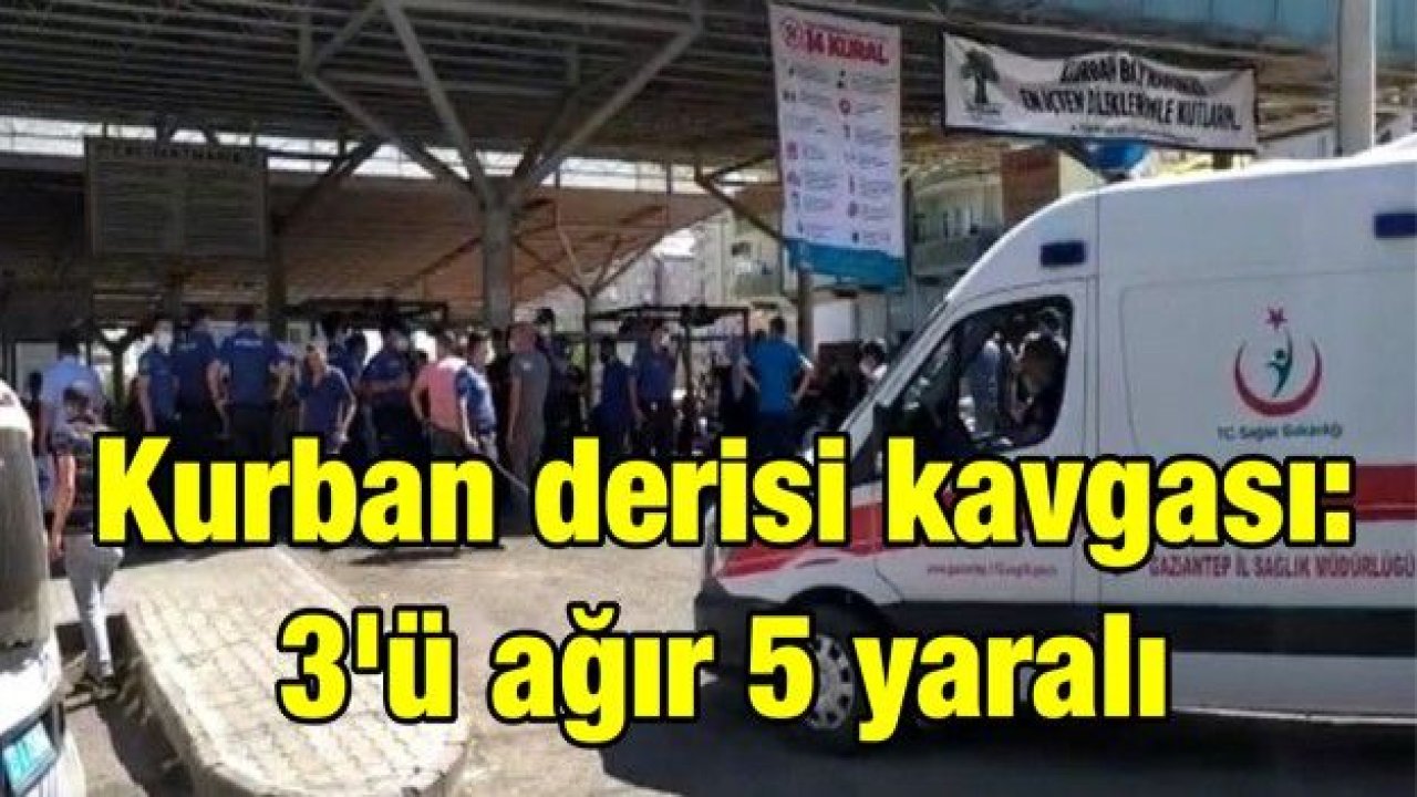 Kurban derisi kavgası: 3'ü ağır 5 yaralı