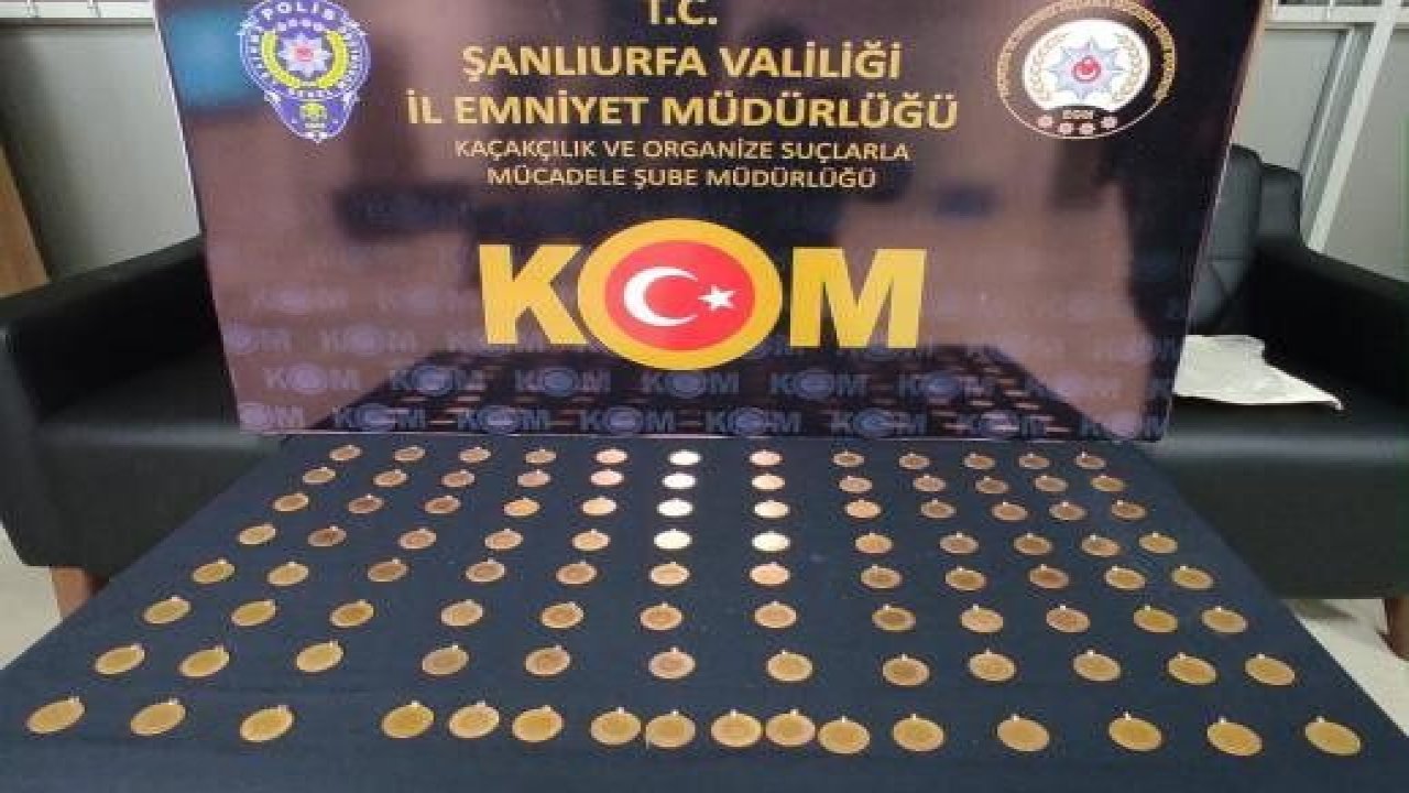 Şanlıurfa'da 100 adet sahte Cumhuriyet altını ele geçirildi