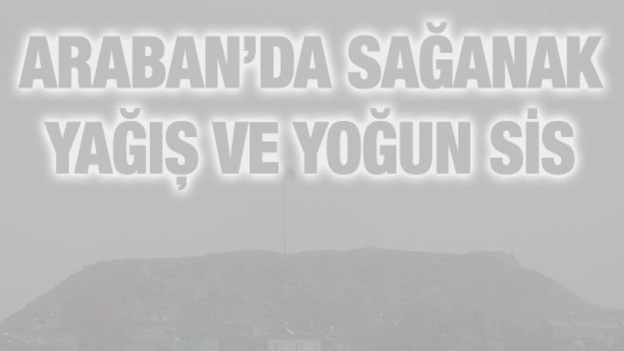 Araban’da sağanak yağış ve yoğun sis