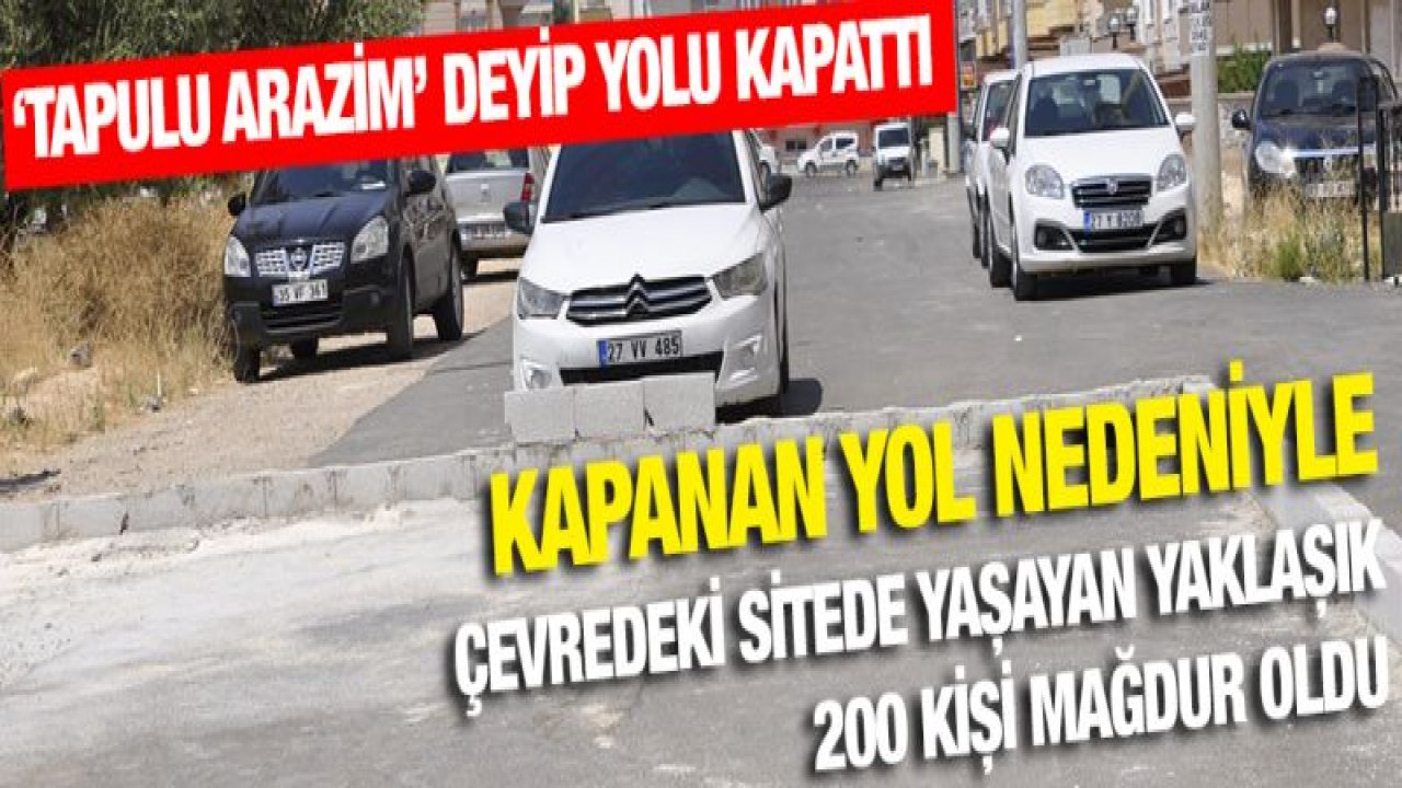 Gaziantep'te bir garip eylem!