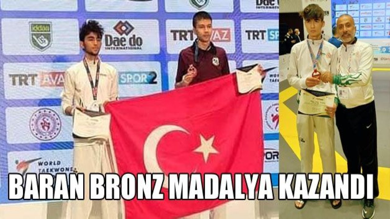 BARAN YILDIRIM’DAN BRONZ MADALYA