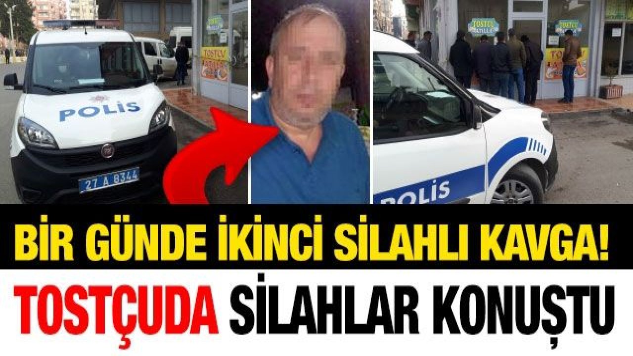 Bir günde ikinci silahlı kavga! Tostçuda silahlar konuştu