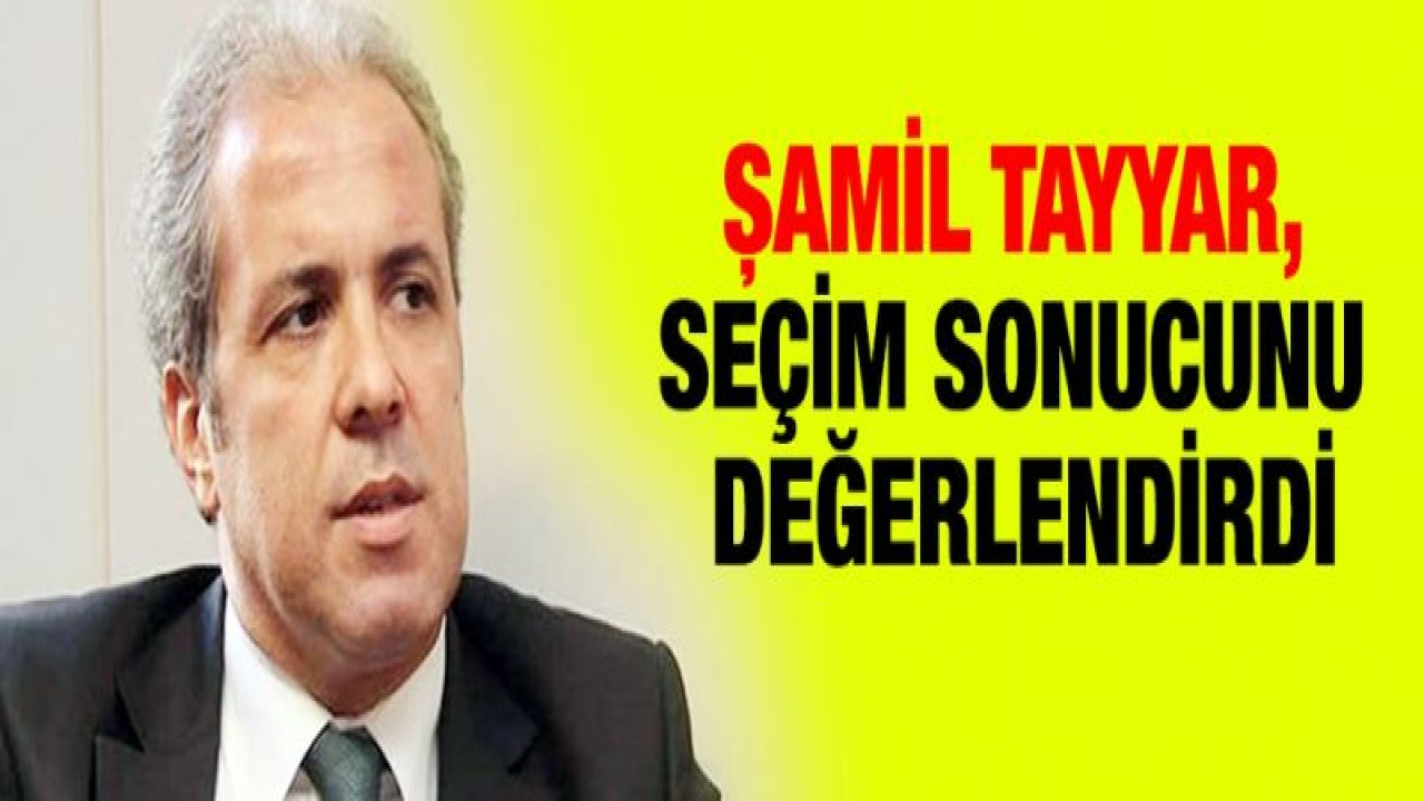 Şamil Tayyar : 'Şimdi hesap zamanı'