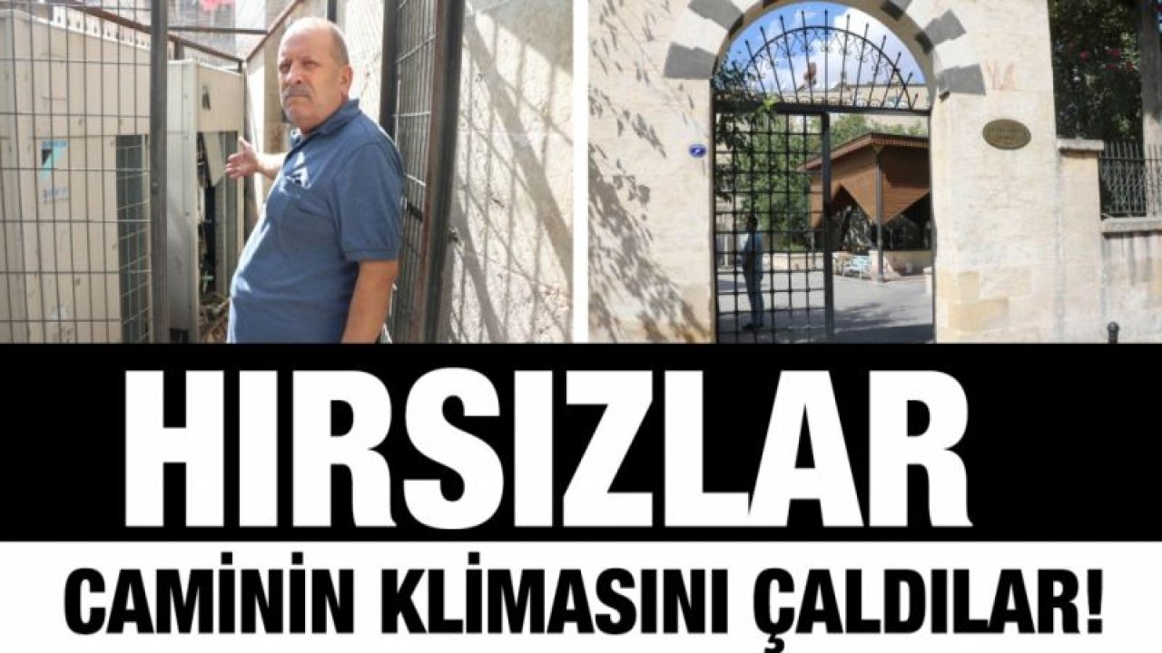 Hırsızlar caminin klimasını çaldı