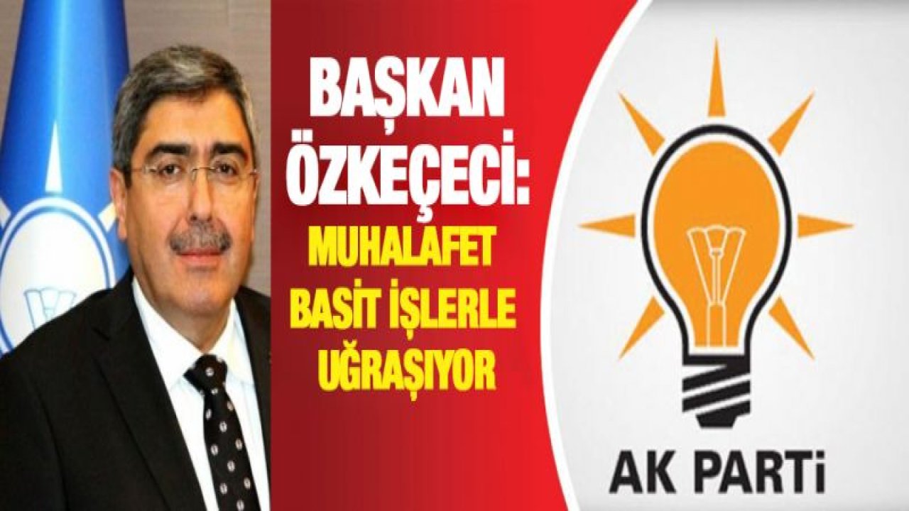 Muhalafet basit işlerle uğraşıyor