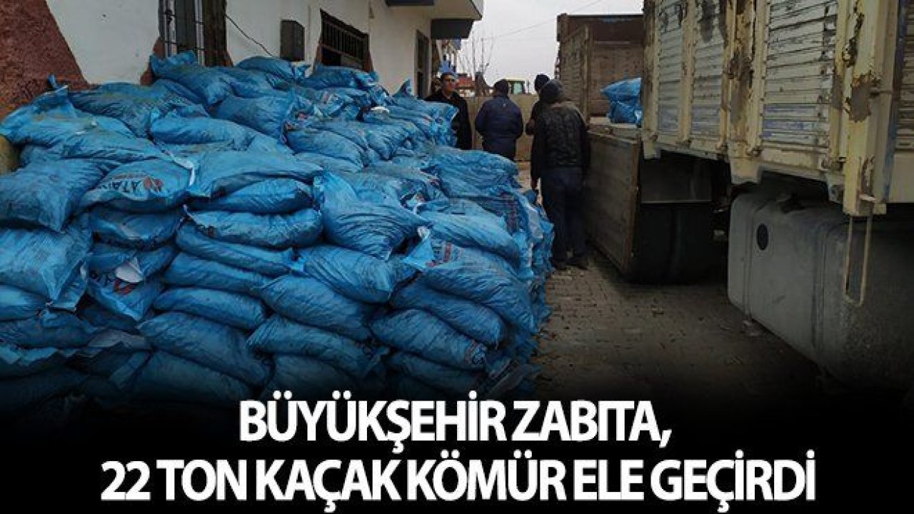 Satışa hazır bulunan 22 ton kaçak kömür ele geçirildi!