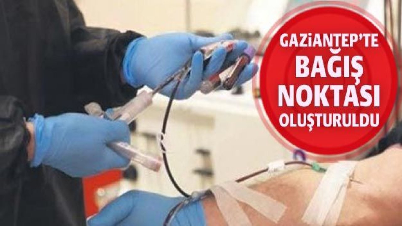 Gaziantep'te bağış noktası oluşturuldu