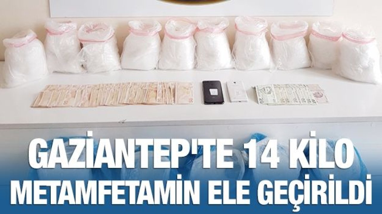 14 kilo metamfetamin ele geçirildi