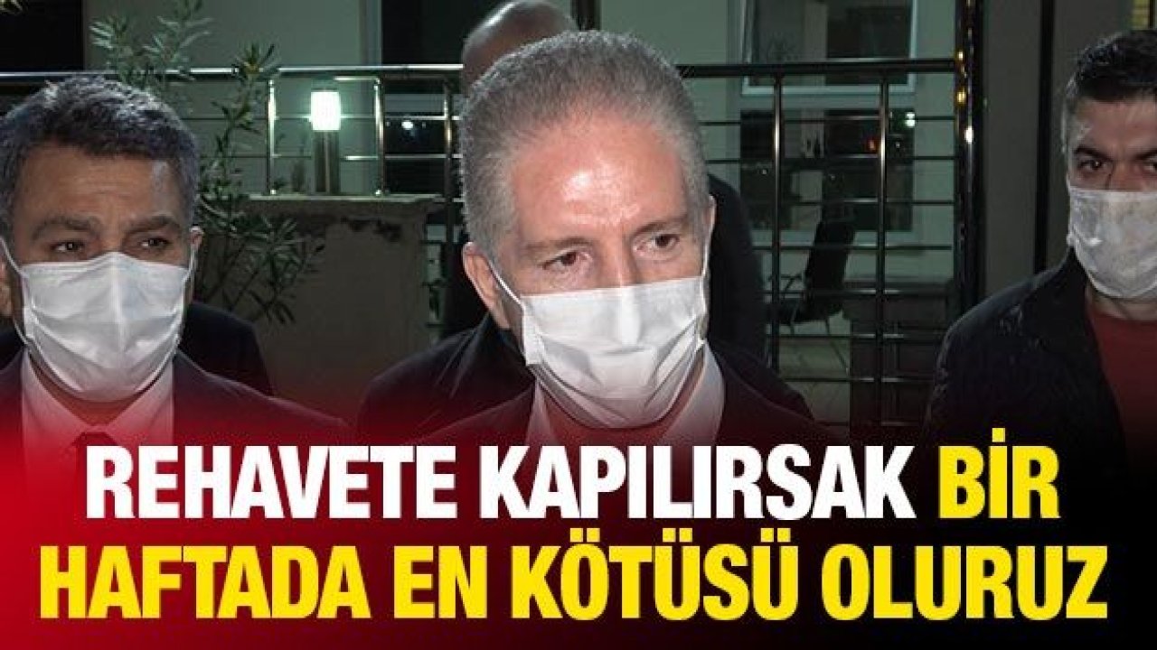 Rehavete kapılırsak bir haftada en kötüsü oluruz