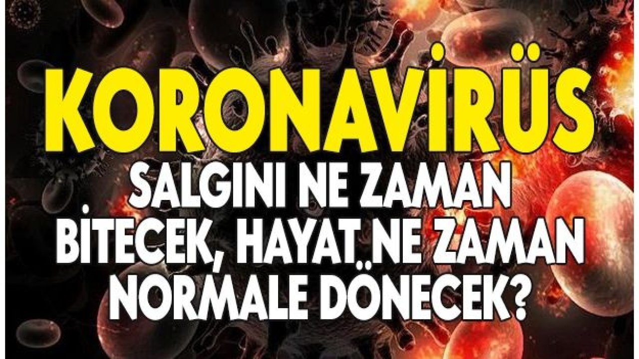 Koronavirüs salgını ne zaman bitecek, hayat ne zaman normale dönecek?