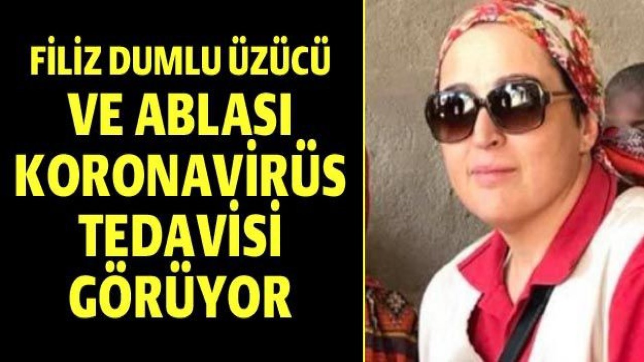 Filiz Dumlu Üzücü ve ablası koronavirüs tedavisi görüyor