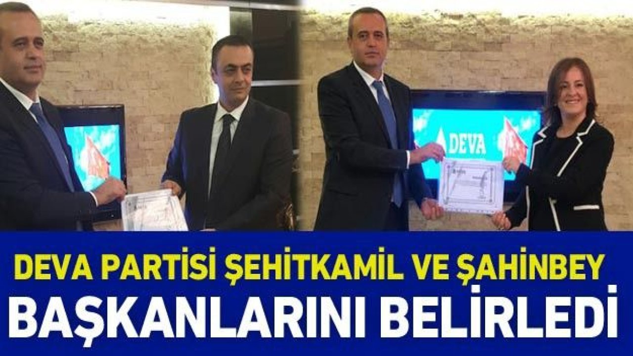 Deva Partisi Şehitkamil ve Şahinbey başkanlarını belirledi