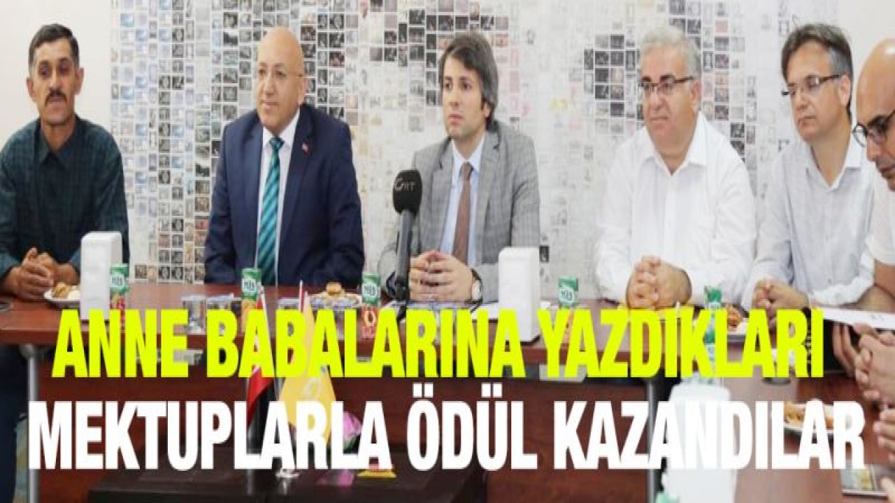 Anne babalarına yazdıkları mektuplarla ödül kazandılar