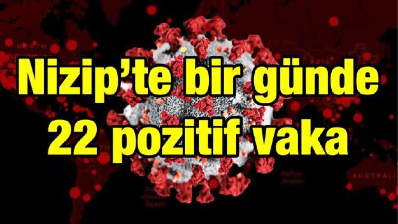 Nizip’te bir günde 22 pozitif vaka