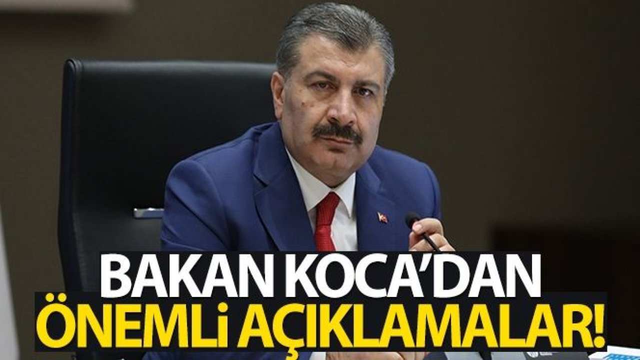 Son dakika haber: Sağlık Bakanı Fahrettin Koca açıklama yapıyor