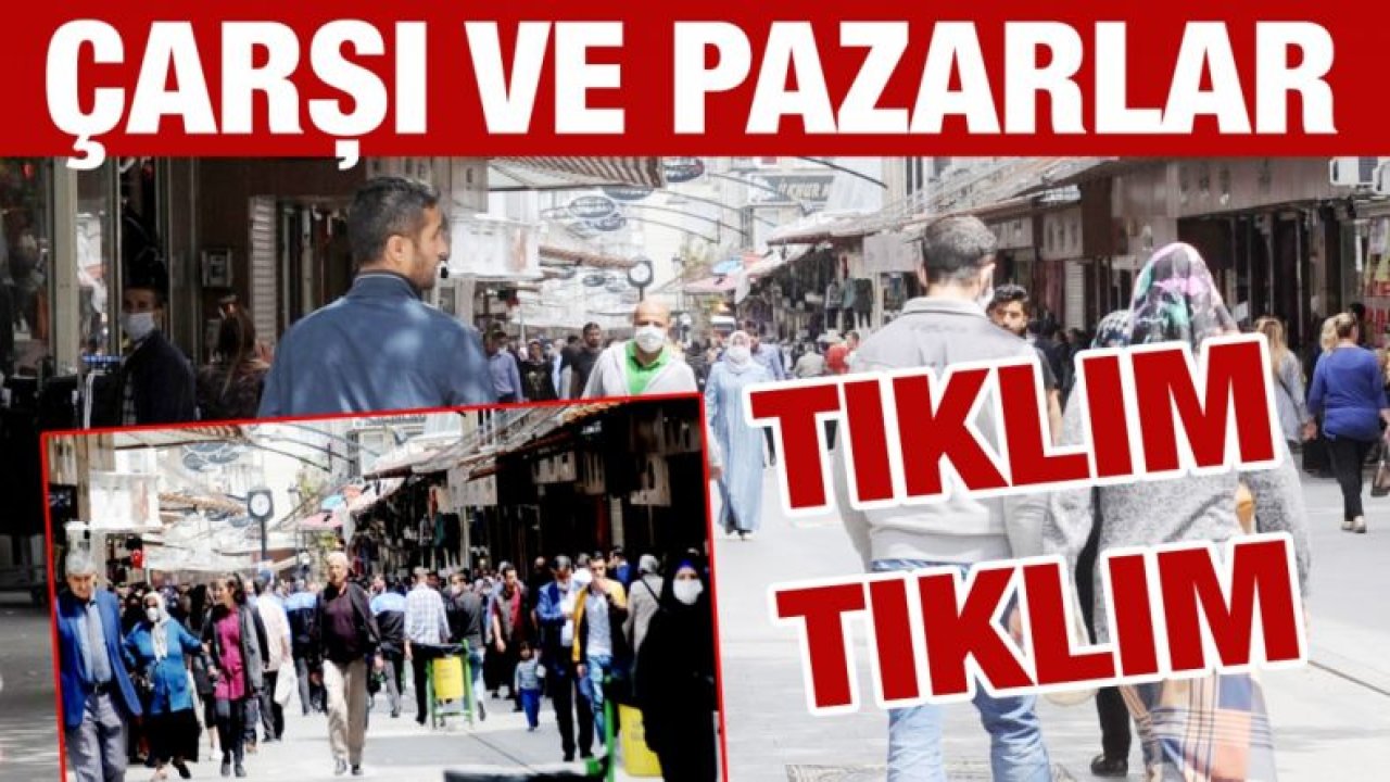 Gaziantep'te parklar boş, çarşılar tıklım tıklım