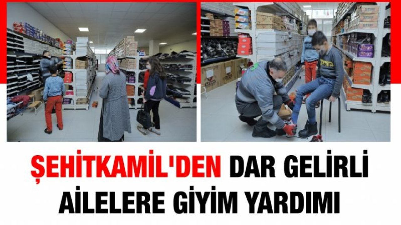 Şehitkamil'den Dar Gelirli Ailelere Giyim Yardımı