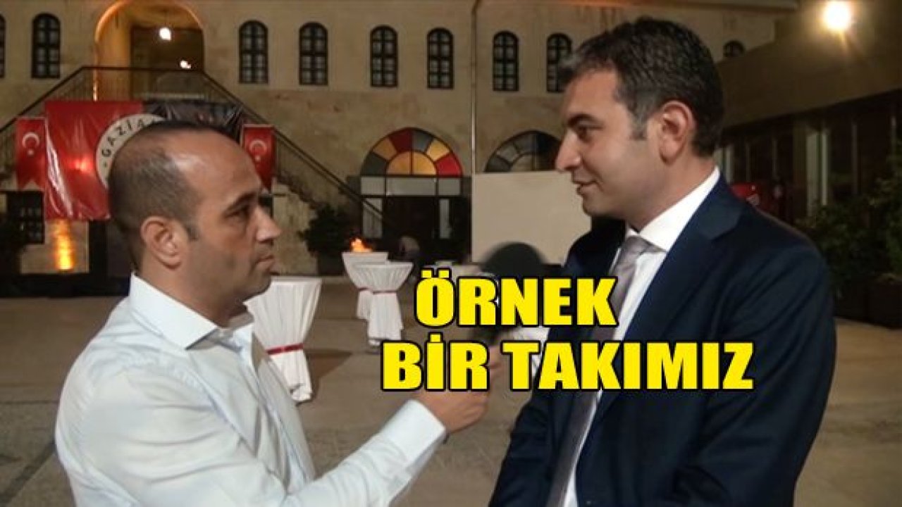 Türkiye'ye örnek bir takımız